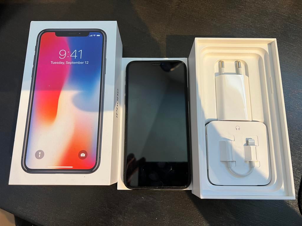 Apple iPhone X 64gb Space Grey - zo goed als nieuw, Telecommunicatie, Mobiele telefoons | Apple iPhone, 86 %, Zo goed als nieuw