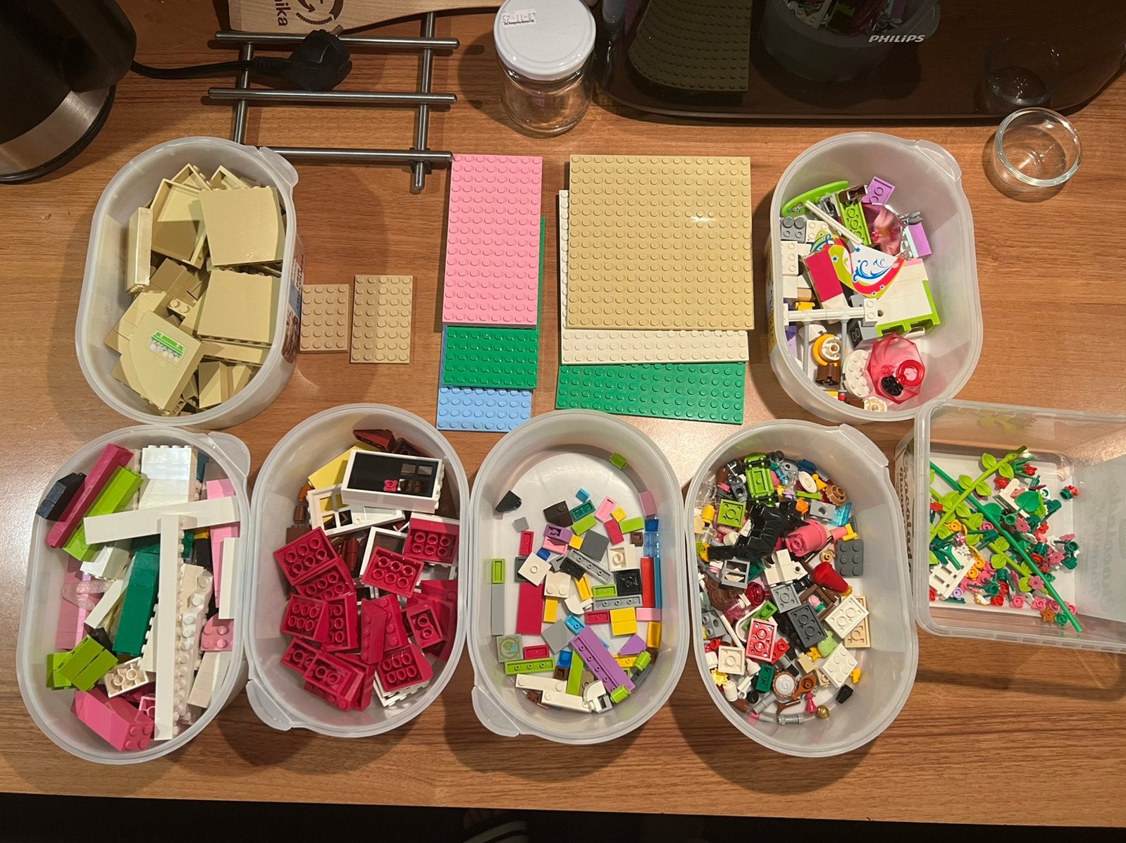 Grote partij diverse Lego stenen en grondplaten, Ophalen of Verzenden, Gebruikt, Losse stenen, Lego