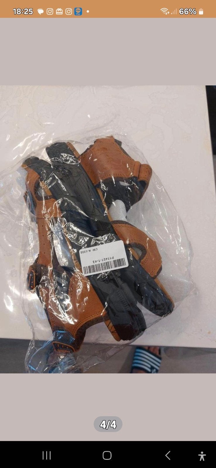 Nieuwe Heren Lichte Bruine Ortopedische Sandalen Maat 43, Ophalen, Nieuw, Bruin, Sandalen