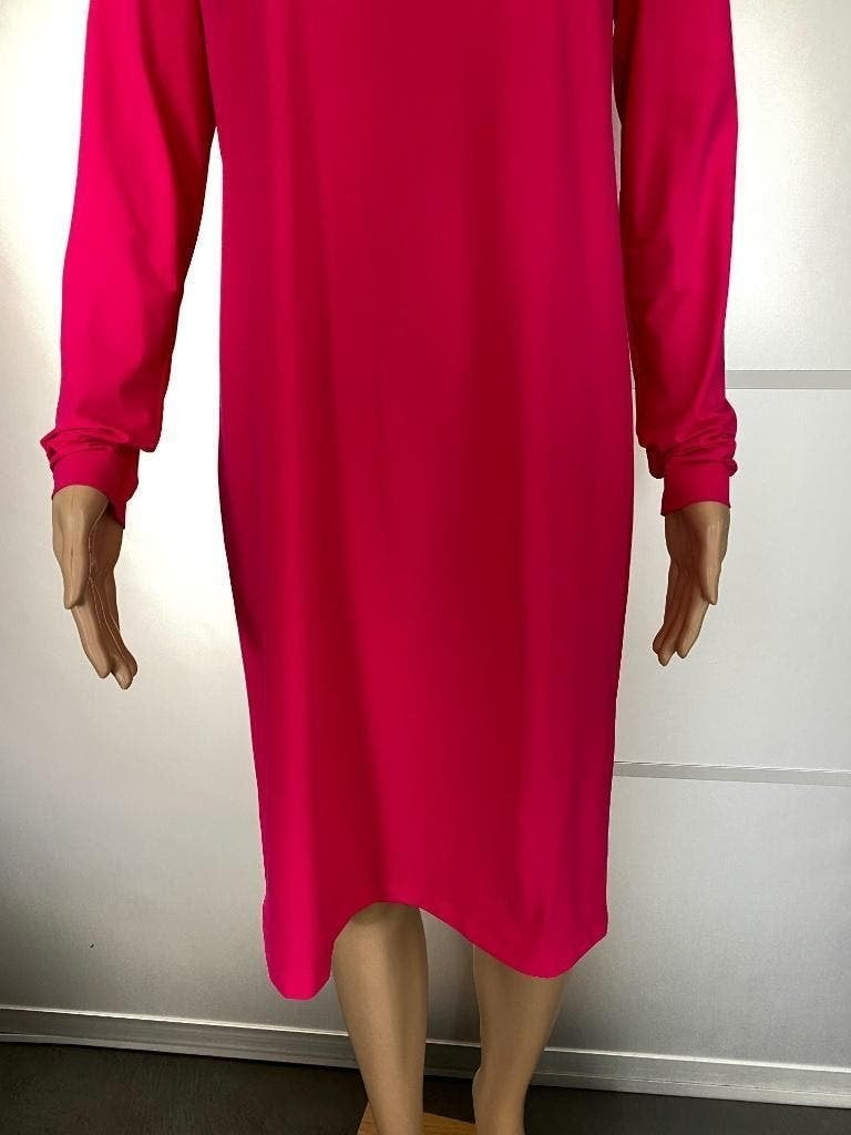G198 Nieuw Stroke maat 36=S travelstof jurk roze/wit travel, Kleding | Dames, Nieuw, Ophalen of Verzenden, Knielengte, Roze