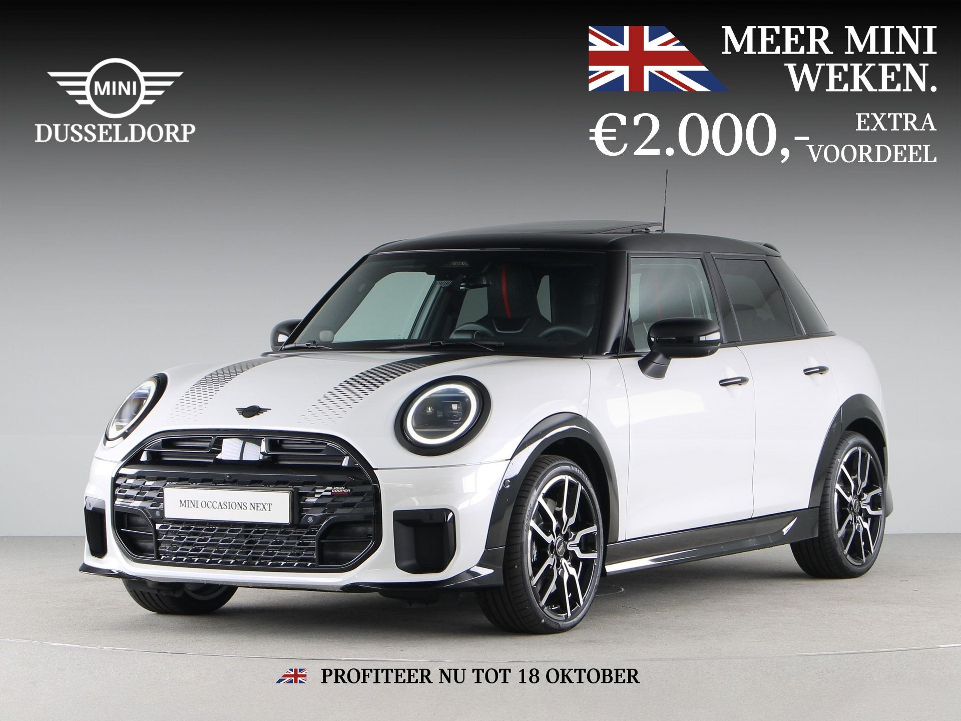 MINI 5-deurs Cooper S John Cooper Works Pakket XL (bj 2026), 4 cilinders, Met garantie (alle), Wit, Bedrijf