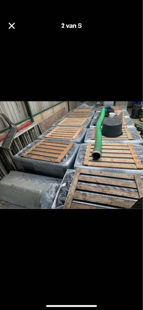 Eternit golfplaten, Doe-het-zelf en Verbouw, Ophalen, Zwart, Nieuw, 15 m² of meer