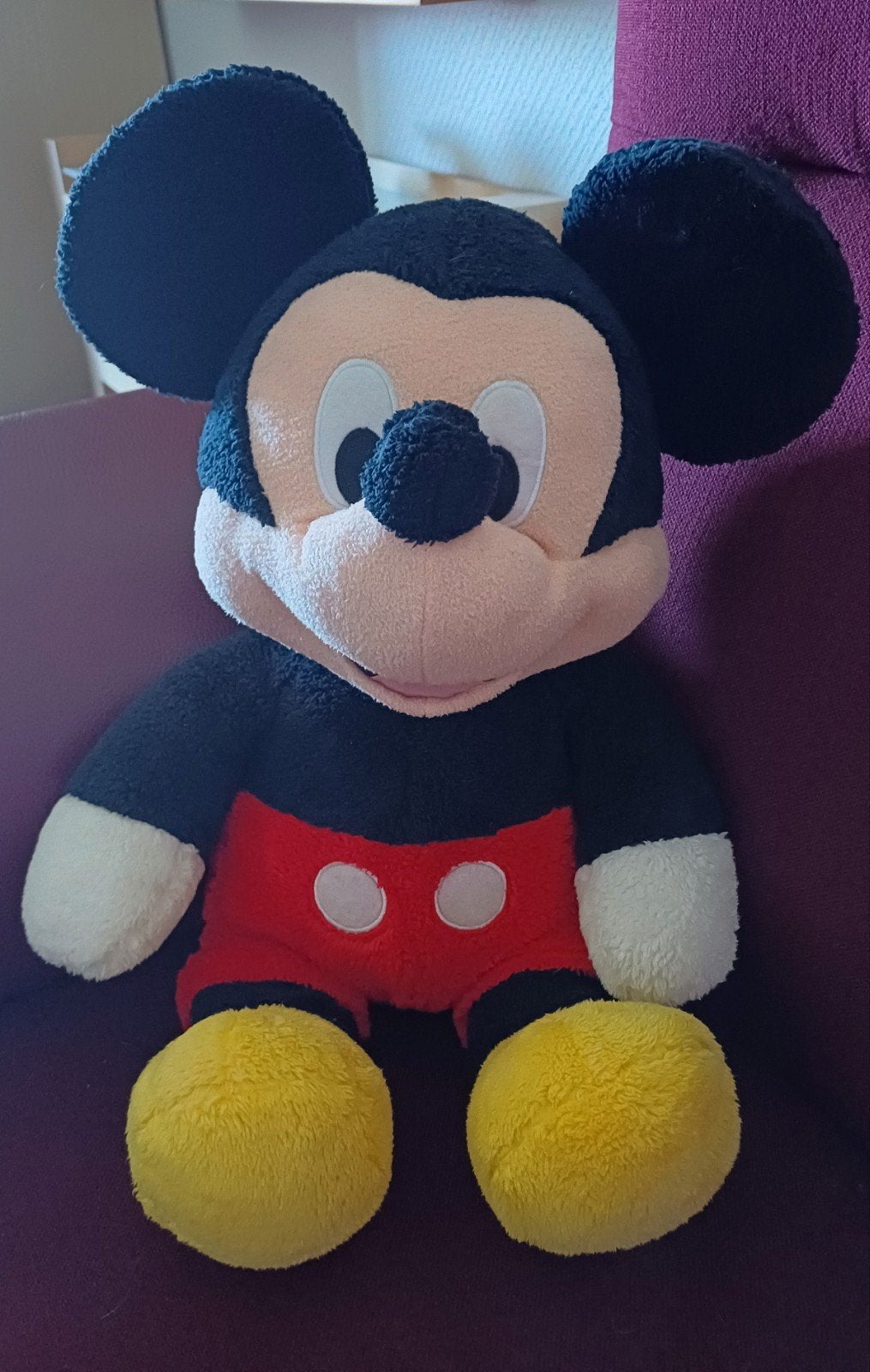 Grote Mickey Mouse 55 cm, Verzamelen, Disney, Ophalen, Mickey Mouse, Zo goed als nieuw