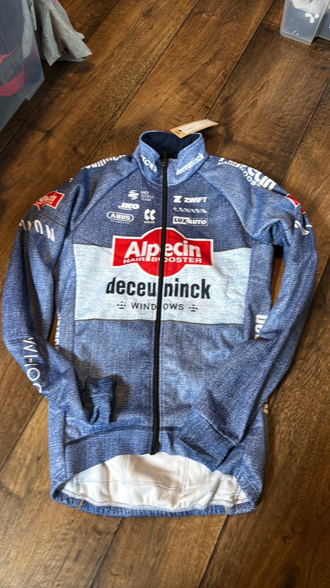 Alpecin Deceuninck winterjack maat S, Fietsen en Brommers, S, J, Nieuw, Ophalen of Verzenden