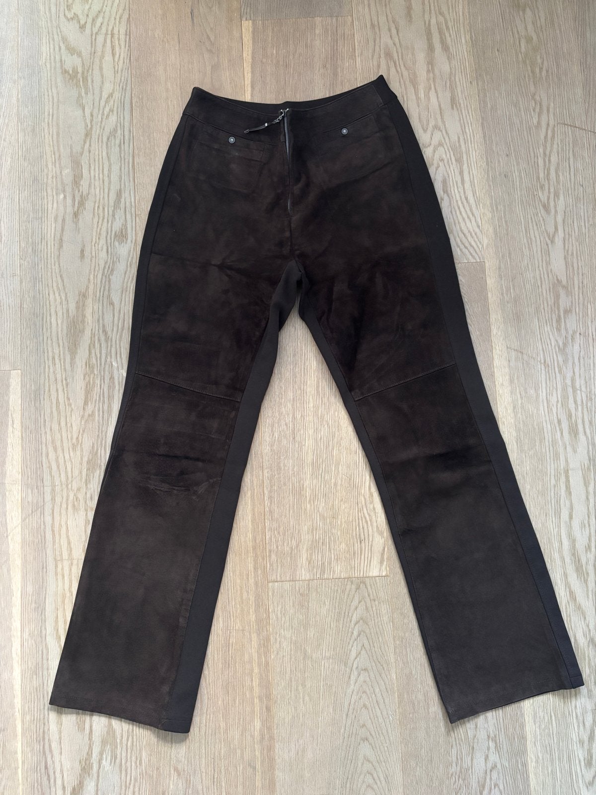 Donkerbruine suède broek B.S.L Industry, maat M, Kleding | Dames, Maat 38/40 (M), Bruin, Ophalen of Verzenden, Zo goed als nieuw