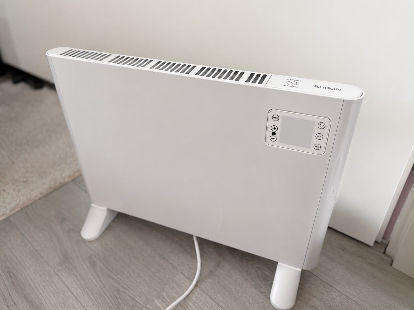 Eurom Convector kachel 2000W met timer en thermostaat, Ophalen, Zo goed als nieuw