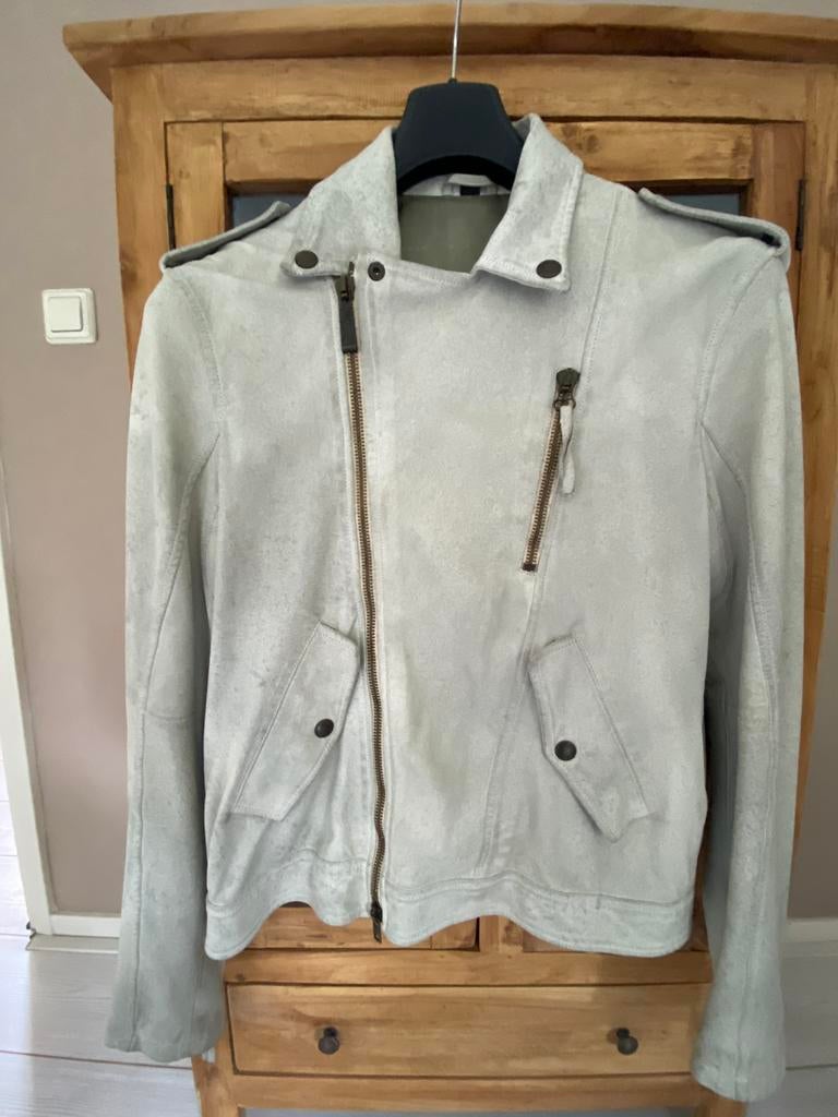 Just Cavalli kalfsleren jas maat 54 in nieuw staat!, Ophalen of Verzenden, Zo goed als nieuw, Maat 46/48 (XL) of groter, Zwart