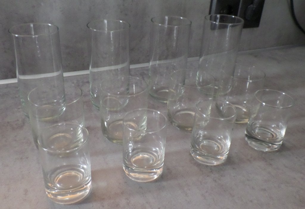Glazenset 3x 4, Huis en Inrichting, Keuken | Servies, Glas of Glazen, Ophalen of Verzenden, Overige stijlen, Glas