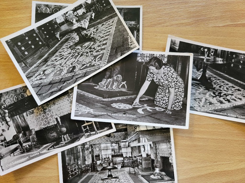 ansicht SCHOONEBEEK Zandtapijt (6x), Verzamelen, Ansichtkaarten | Nederland, Ophalen of Verzenden, Voor 1920, Drenthe