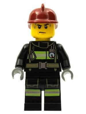 LEGO City cty0351 Fire - Reflective Stripes with Utility Bel, Lego, Ophalen of Verzenden, Minifiguur, City
