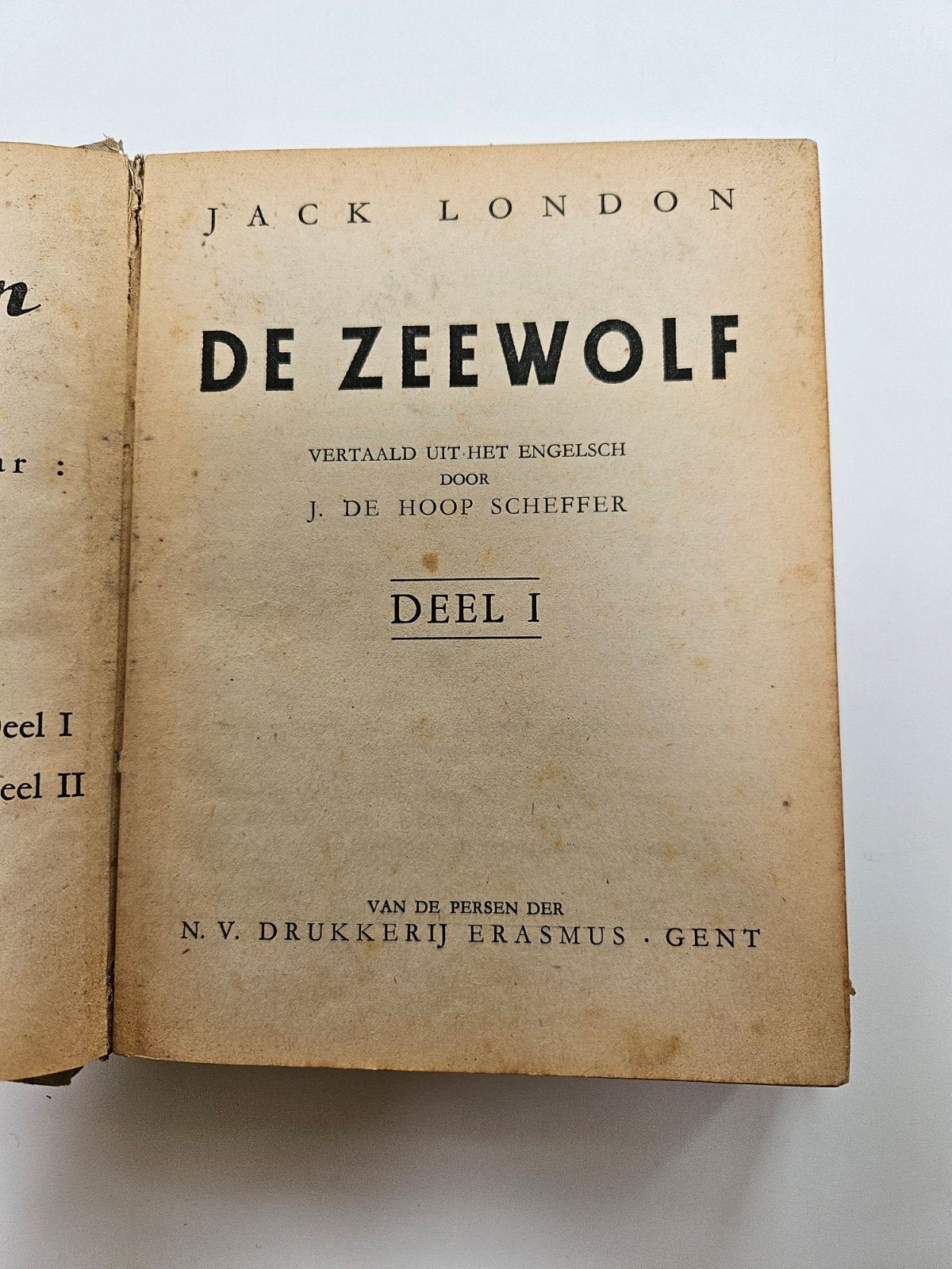 De Zeewolf Deel I - Jack London (Vintage Boek), Ophalen of Verzenden, Gelezen, Jack London