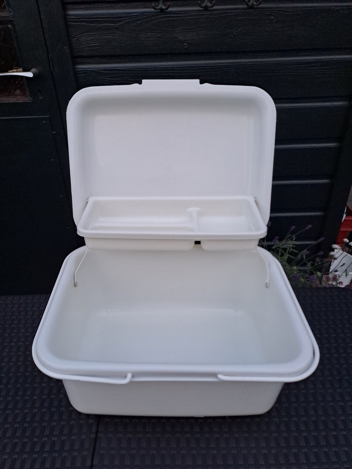 Vintage opbergbox, naaikoffer,knutselkoffer, Overige typen, Ophalen of Verzenden, Zo goed als nieuw, Kunststof