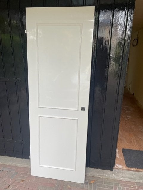 Opdekdeur 70 x 199,5 cm, Doe-het-zelf en Verbouw, Deuren en Horren, Ophalen, Gebruikt, Minder dan 80 cm, Binnendeur