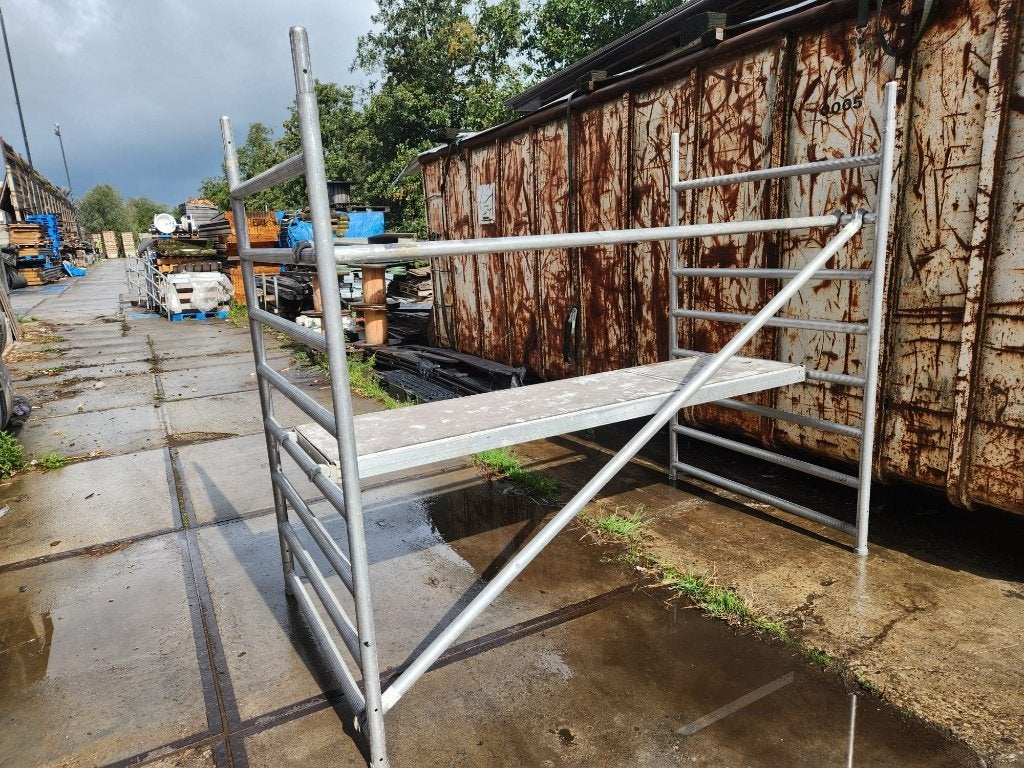 26204 - Aluminium rolsteiger, bouwsteiger, Doe-het-zelf en Verbouw, Ophalen, Gebruikt, Rolsteiger of Kamersteiger, 5 meter of hoger