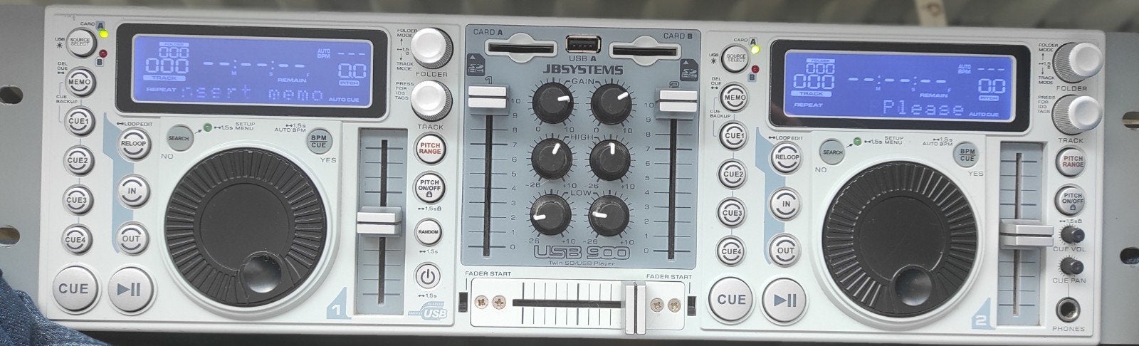 JB Systems USB 900 Twin SD/USB Speler DJ-set, Ophalen of Verzenden, Zo goed als nieuw, Dj-set, Overige merken