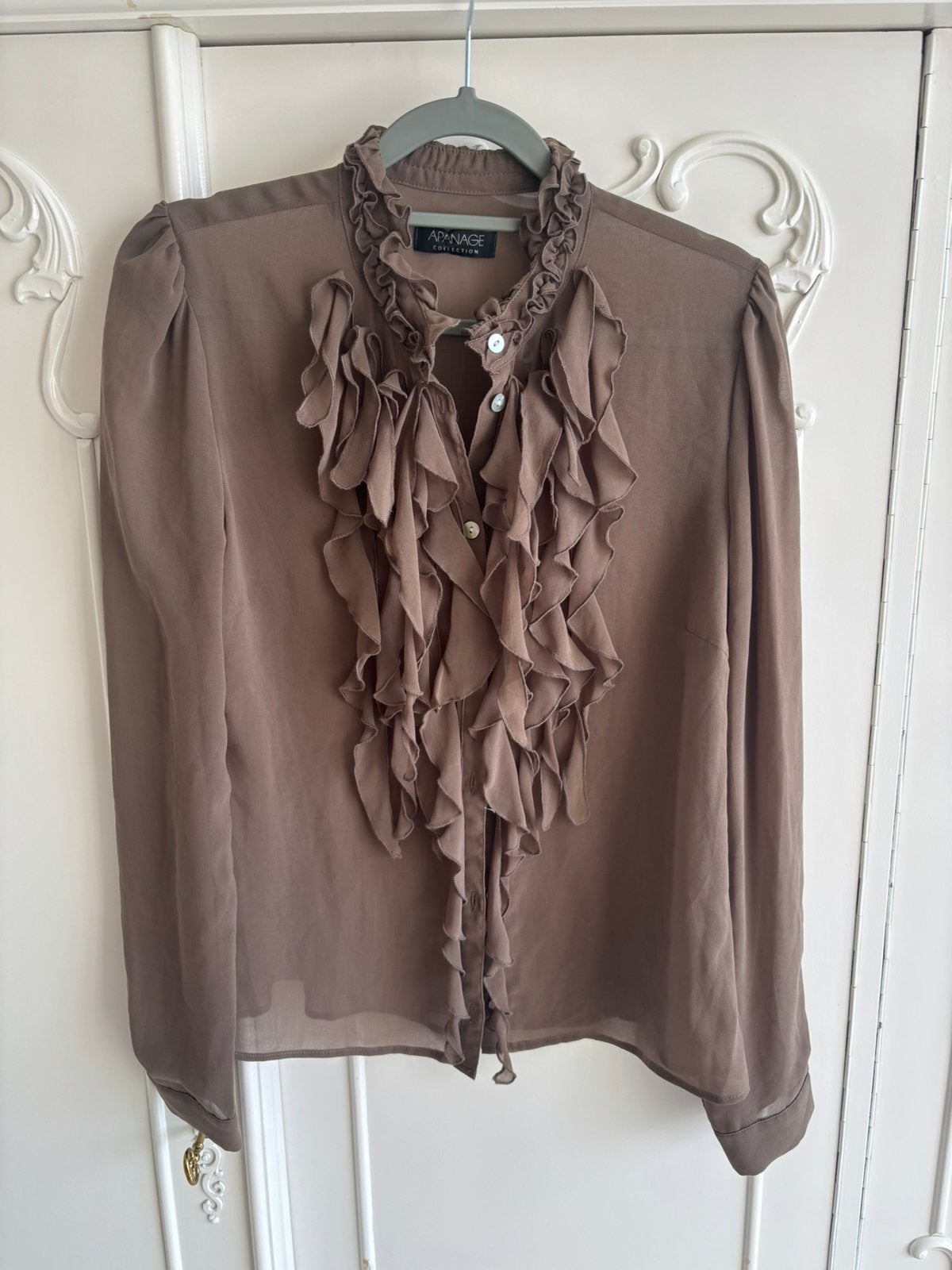 Nieuw beige blouse Apanage maat 36, Ophalen of Verzenden, Nieuw, Maat 36 (S), Beige