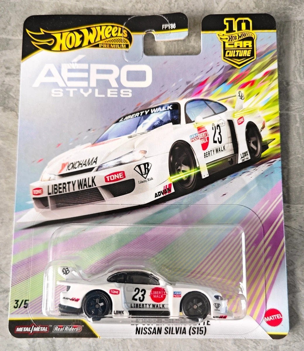 Hot Wheels  Permium Car Culture Aero Styles Nissan Silva S1, Ophalen of Verzenden, Nieuw, Auto