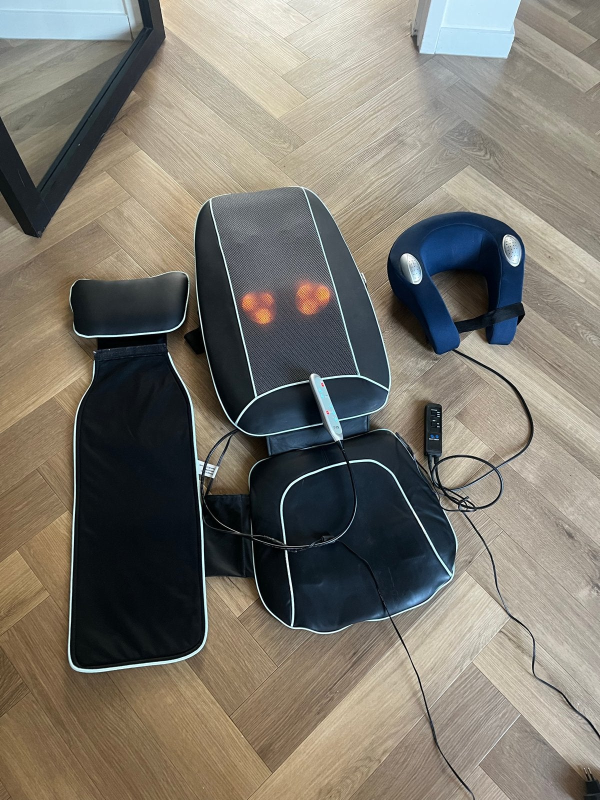 Cresta Massagemat en Nekmassagekussen Set, Ophalen, Zo goed als nieuw, Massagestoel of Kussen