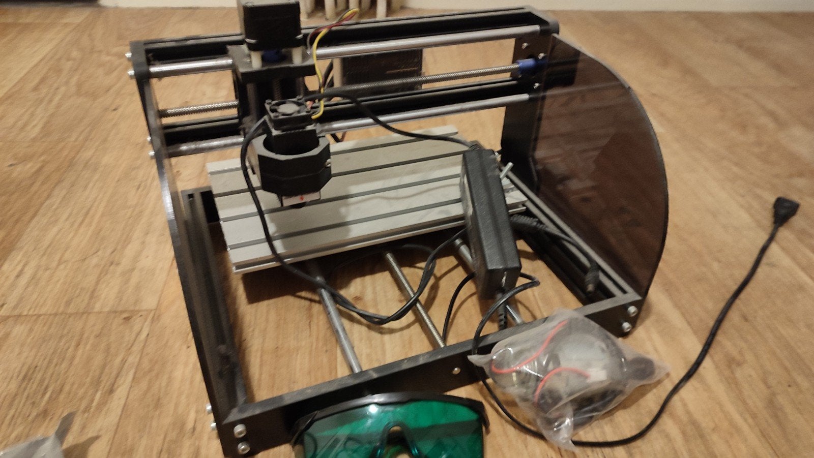 Laser and gravering machine, Ophalen