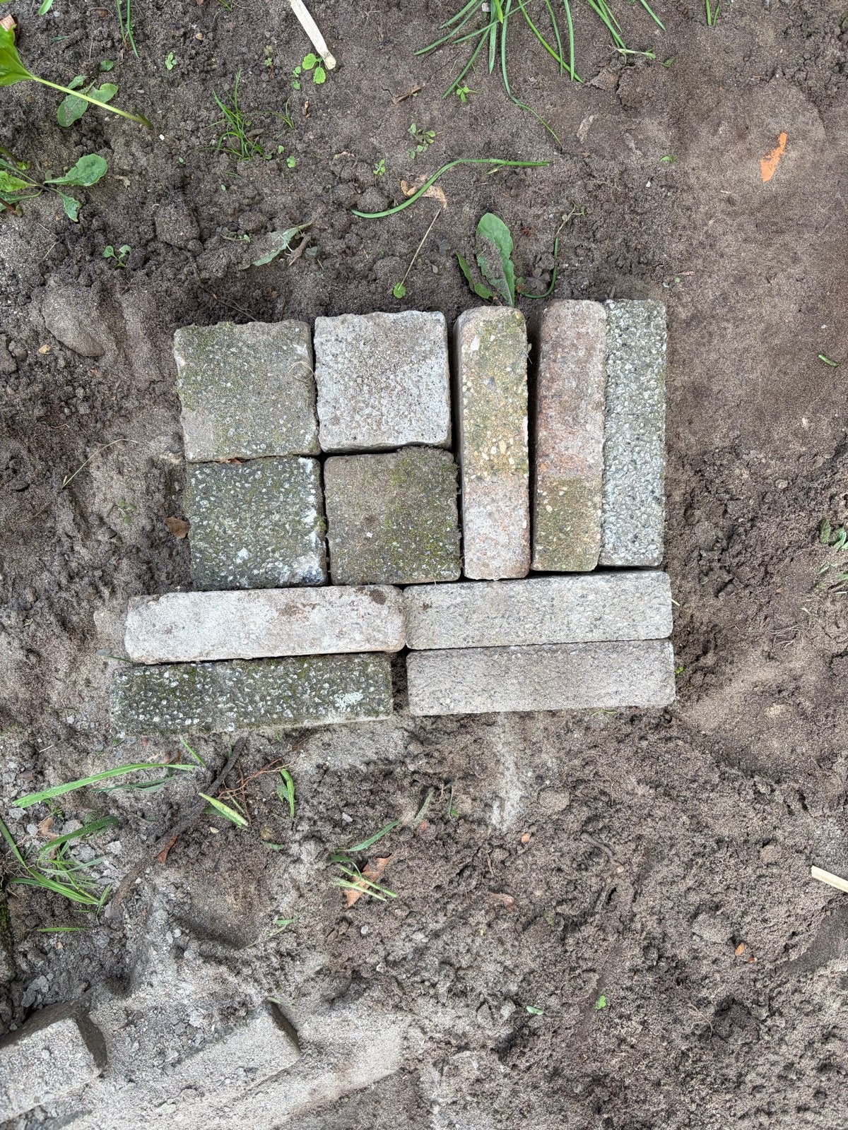 10 m² Gebakken Klinkers Gemixt: Waaltjes en Blokjes, Ophalen, Gebruikt, Keramiek, Klinkers