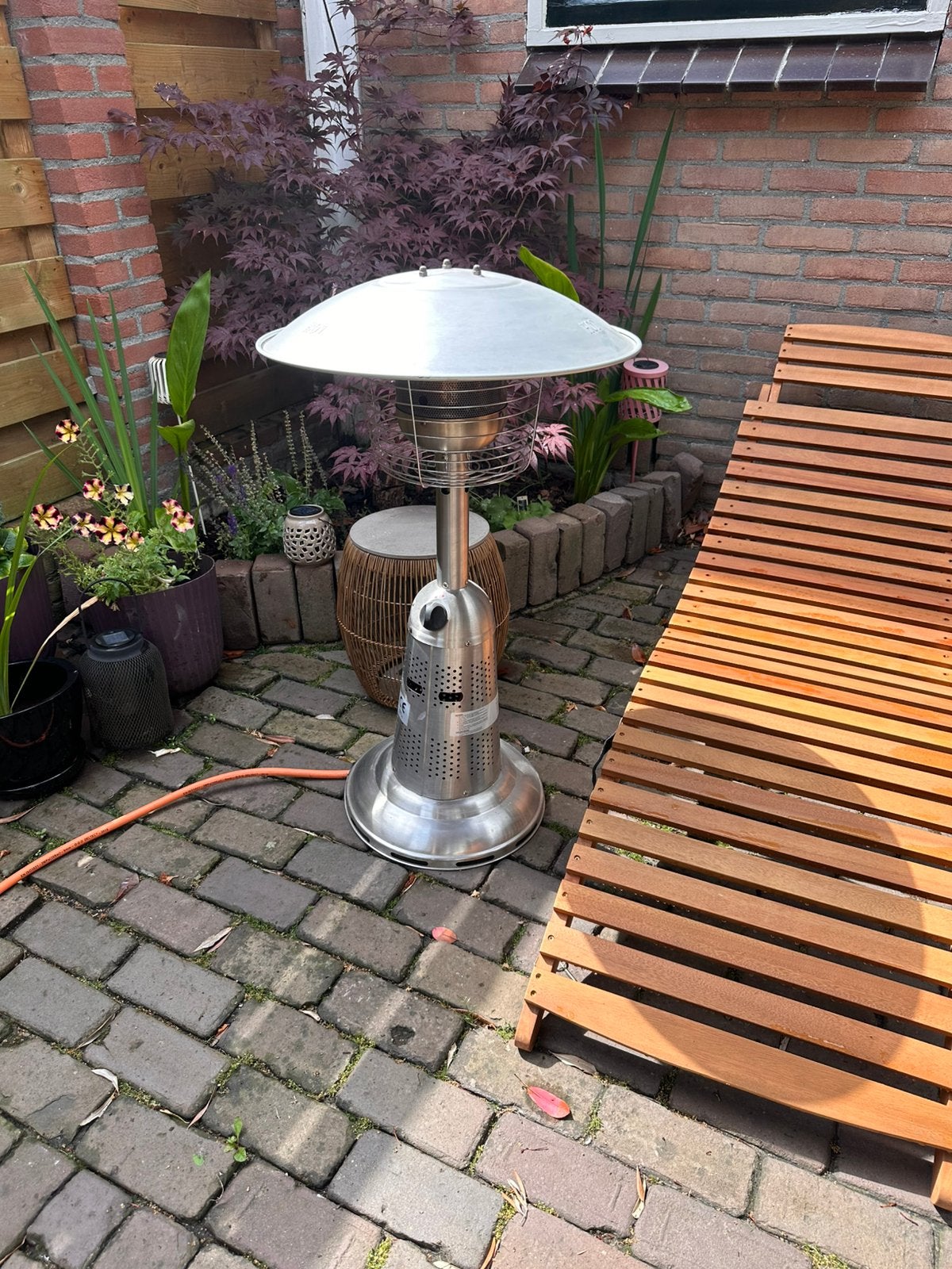 Heater terrasverwarmer op gas, Ophalen, Zo goed als nieuw