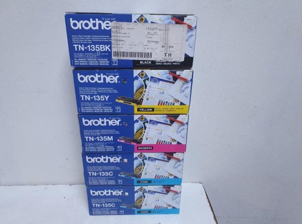 Brother Toners TN135 BLACK/YELLOW/MAGENTA/CYAN, Ophalen of Verzenden, Nieuw, Toner, Brother