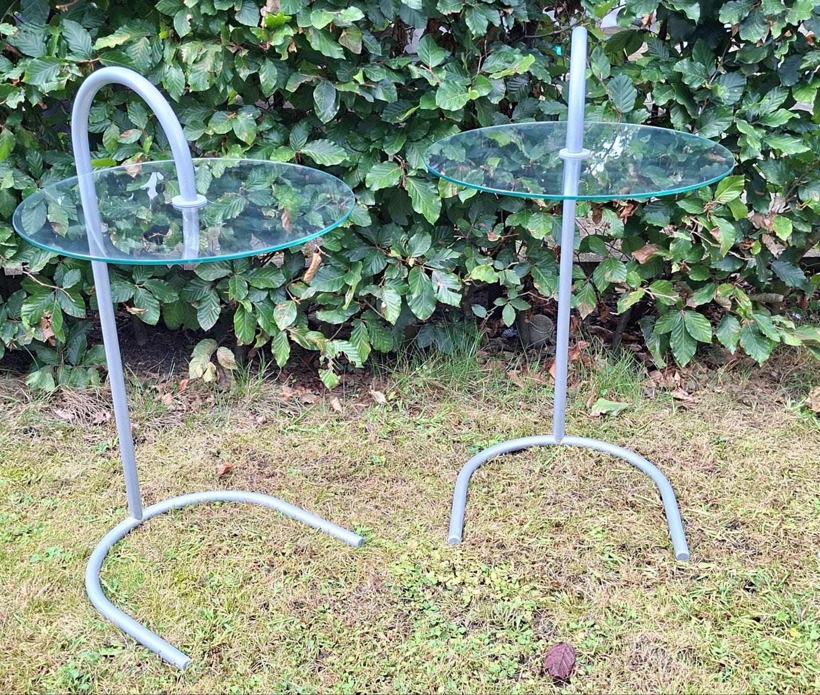 2x vintage IKEA Ry bijzettafels, Ophalen, Minder dan 55 cm, Rond, 60 cm of meer