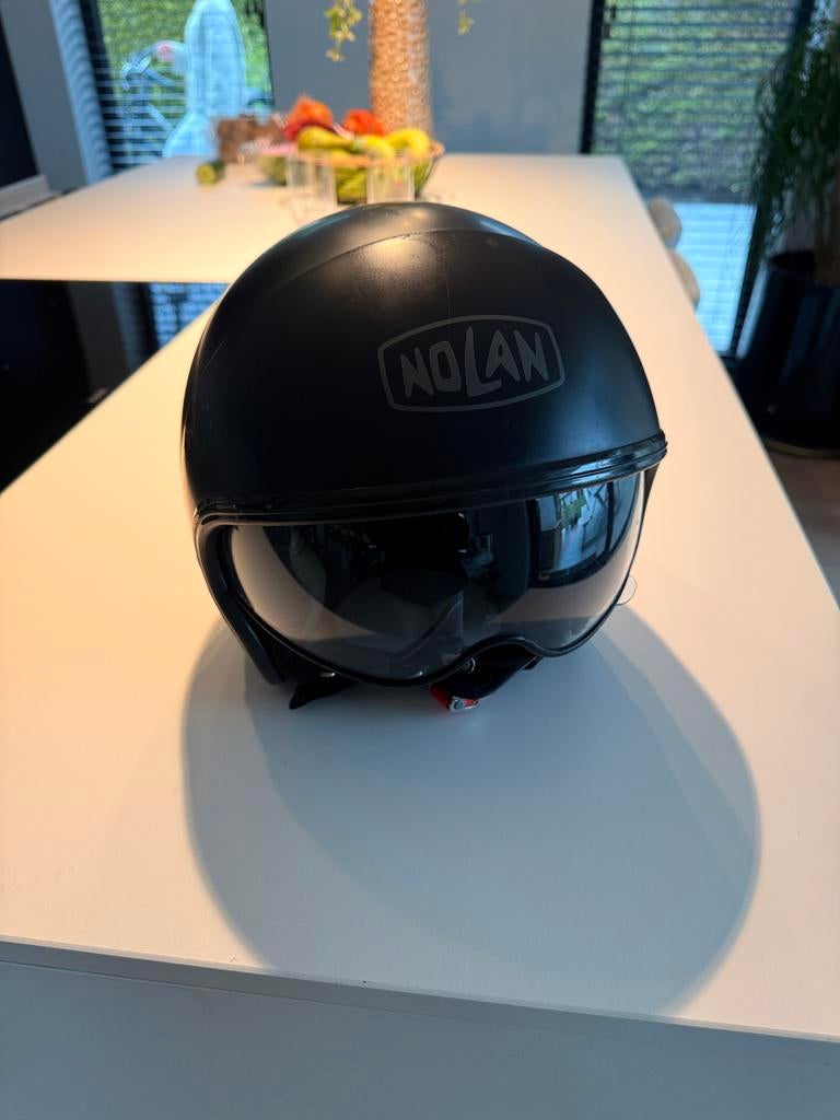 Nolan N21 Classic Jethelm - Maat M - Mat Zwart, Fietsen en Brommers, Brommerhelmen, Zo goed als nieuw, Ophalen