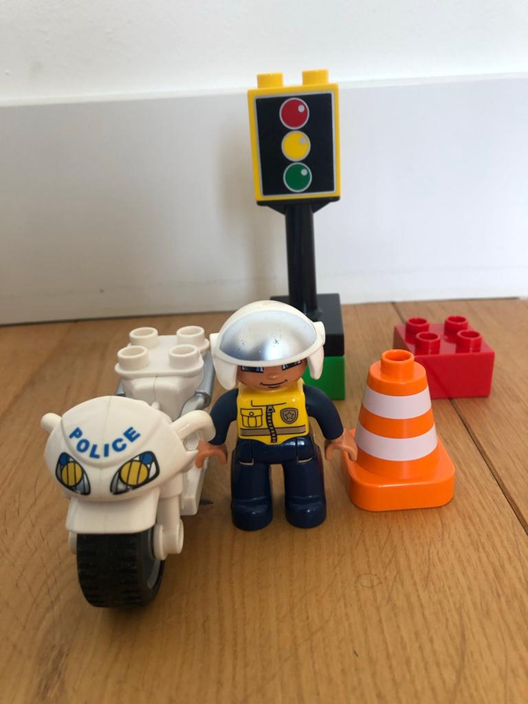 Duplo Politiemotor - 5679, Gebruikt, Ophalen of Verzenden, Compleet, Duplo