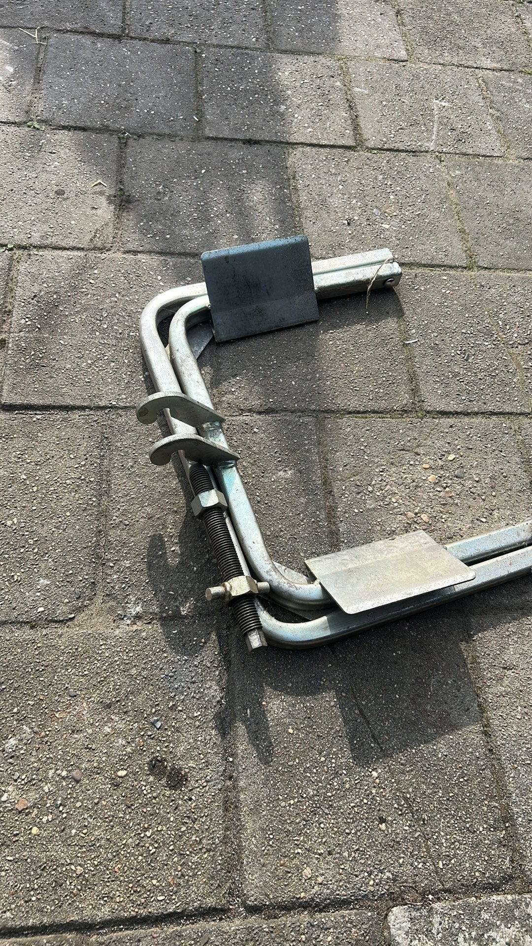 Caravan leveller, Ophalen