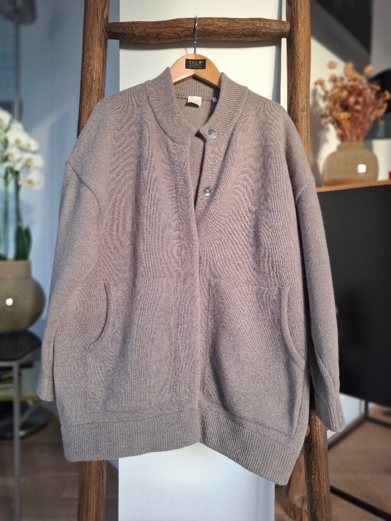 Marella lanawool vest maat 38/40 twv € 390 nieuw, Maat 38/40 (M), Beige, Pauw, Nieuw