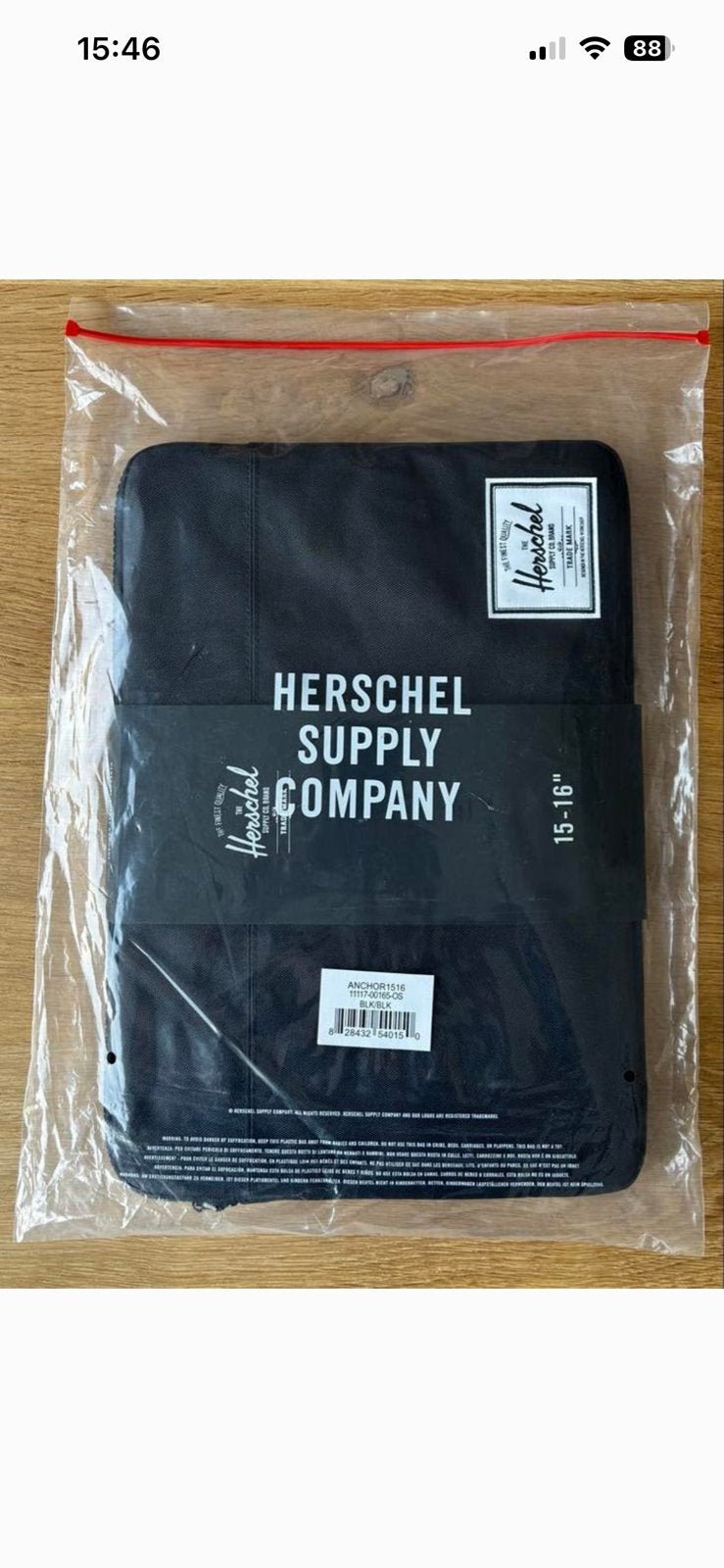 Herschel Supply Co. Anchor laptophoes, Computers en Software, Laptophoezen, Ophalen of Verzenden, 16 inch, Nieuw