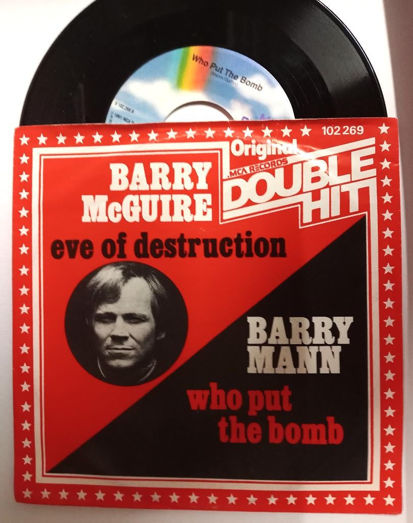 1980  Barry McGuire / Barry Mann, Cd's en Dvd's, Vinyl Singles, Fotohoes, Ophalen of Verzenden, Zo goed als nieuw, Pop