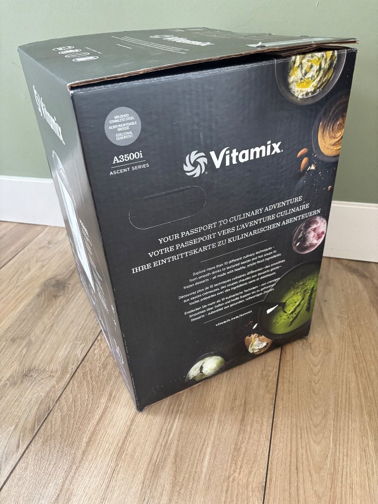 Blender Vitamix Ascent A3500i Brushed Rvs Nieuw, Witgoed en Apparatuur, Blenders, Nieuw, Blender, Ophalen of Verzenden