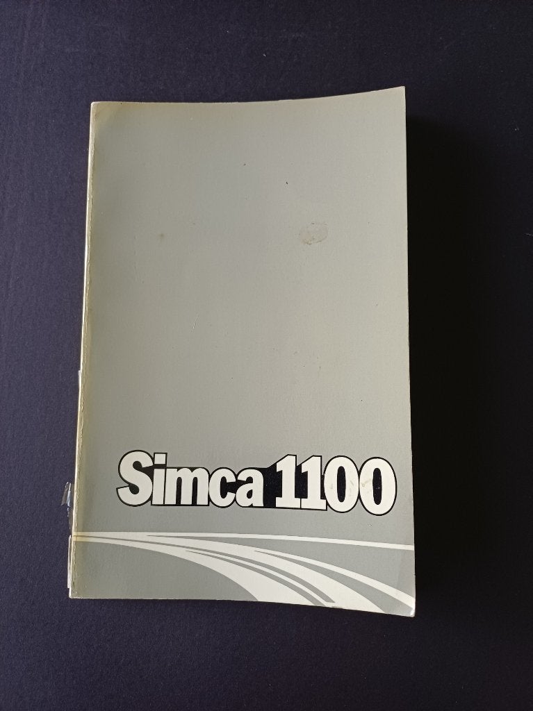 instruktieboekje SIMCA 1100, Ophalen of Verzenden