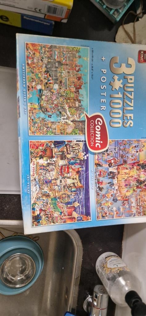Comic collection puzzels (7 stuks), Ophalen of Verzenden, 500 t/m 1500 stukjes, Zo goed als nieuw