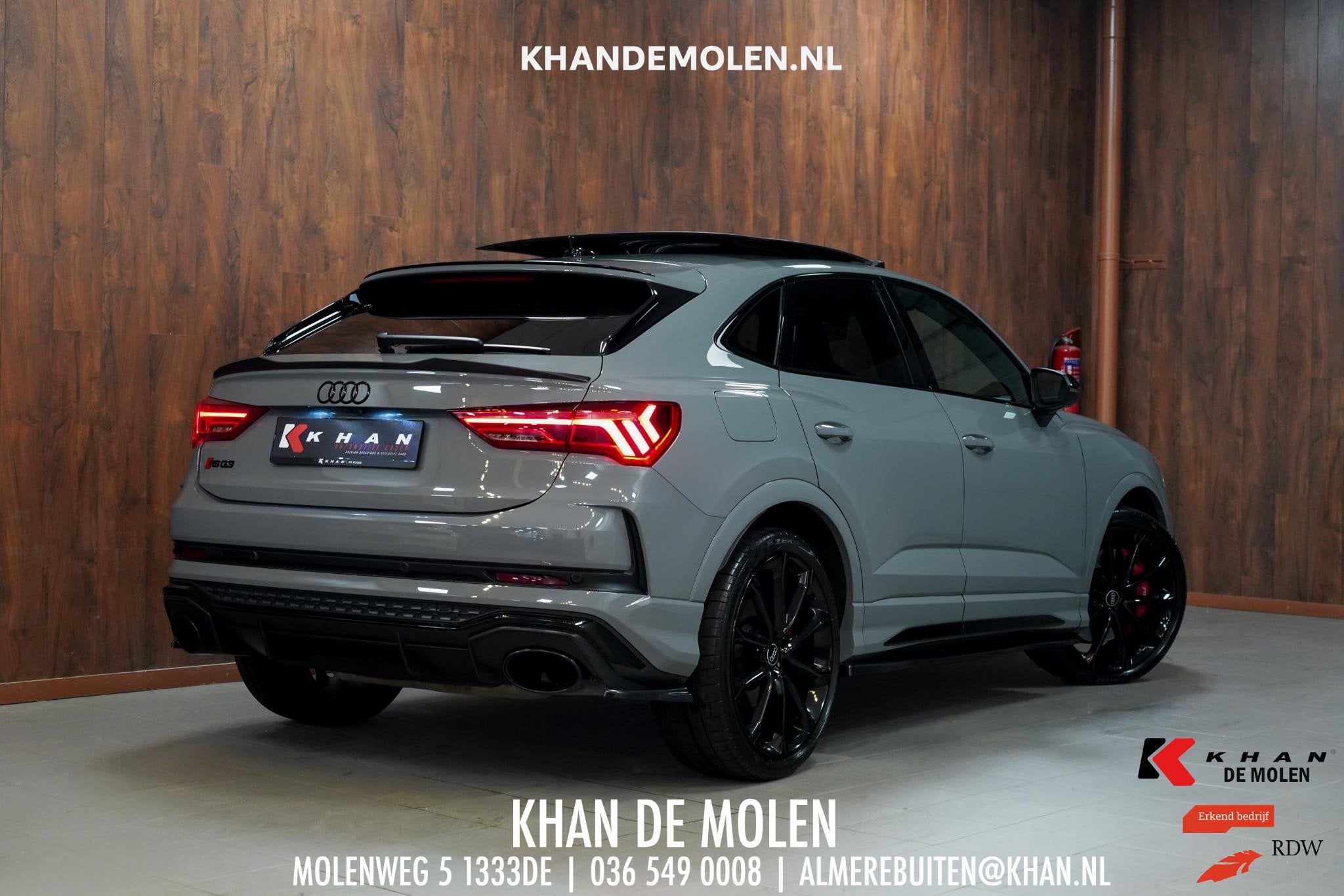 Audi Q3 Sportback TFSI RS BOMVOL|Pano|RS Stoelen|SONOS|RS Ui, Auto's, Audi, Automaat, Gebruikt, 1675 kg, Bedrijf