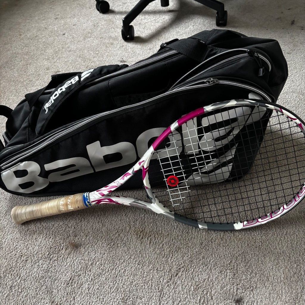 Tennisracket en tas BaBolat, Sport en Fitness, Gebruikt, Racket, Babolat, Ophalen