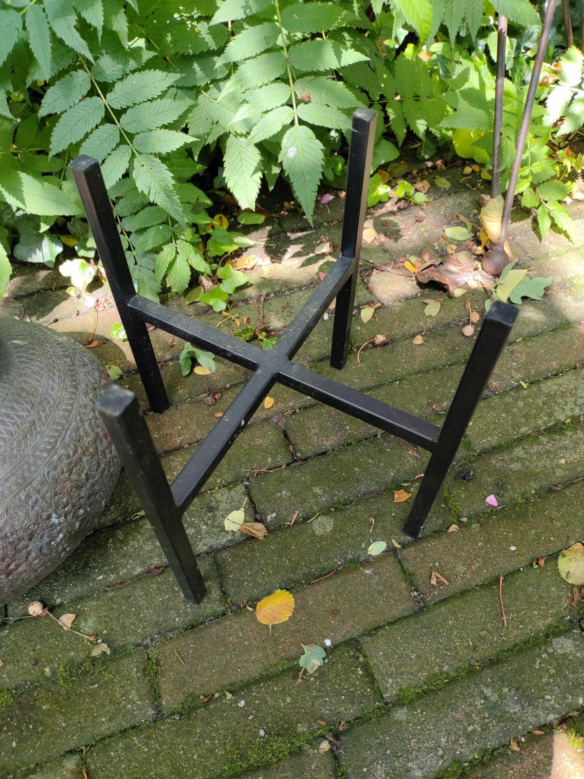 Rek (ken)oor pot, plant, schaal, dienblad., Tuin en Terras, Tuinbeelden, Ophalen of Verzenden, Metaal
