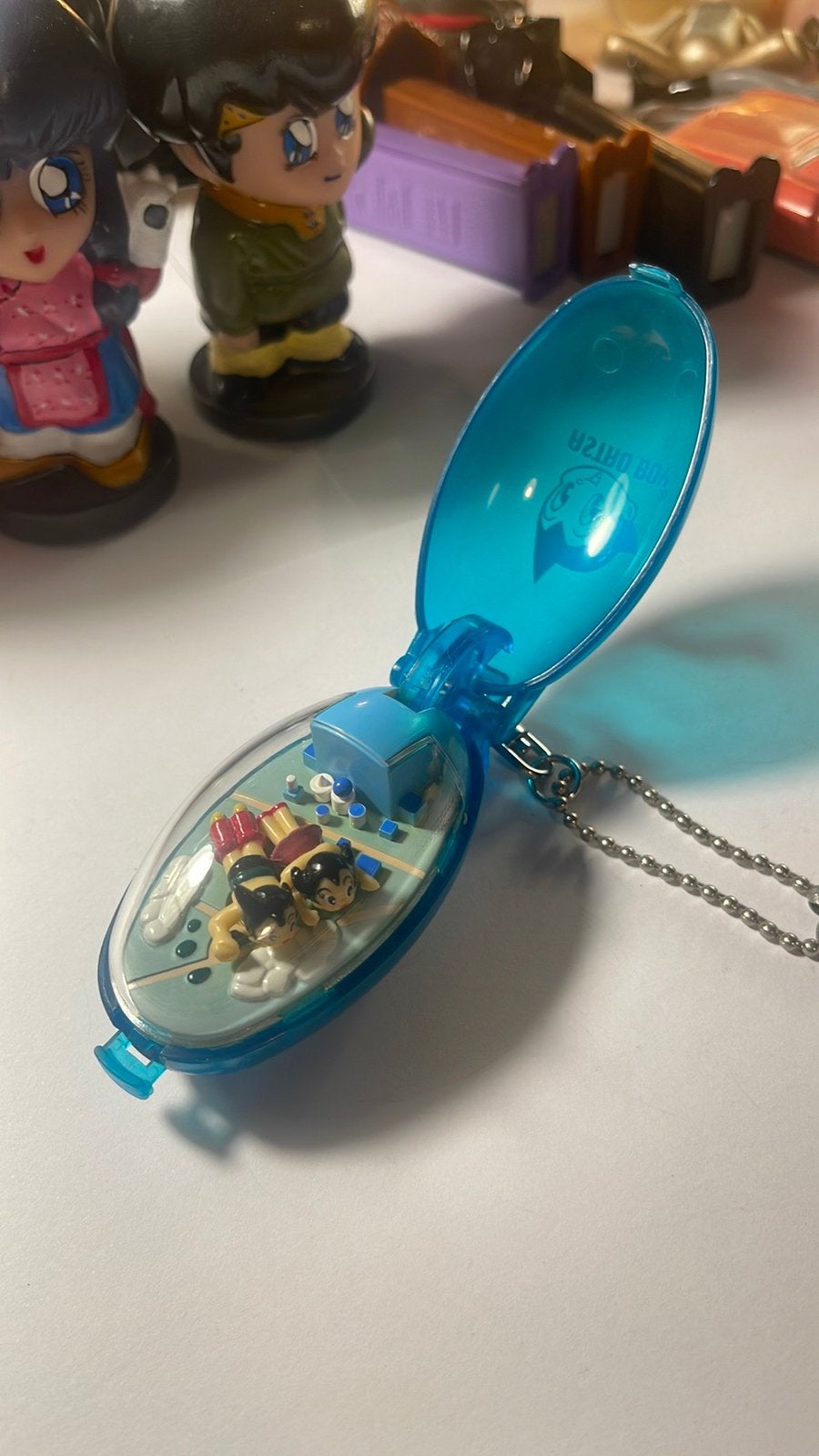 ASTRO BOY POCKET CRITTERS ASTRO & URAN VINTAGE BLUE TAKARA, Verzenden, Zo goed als nieuw