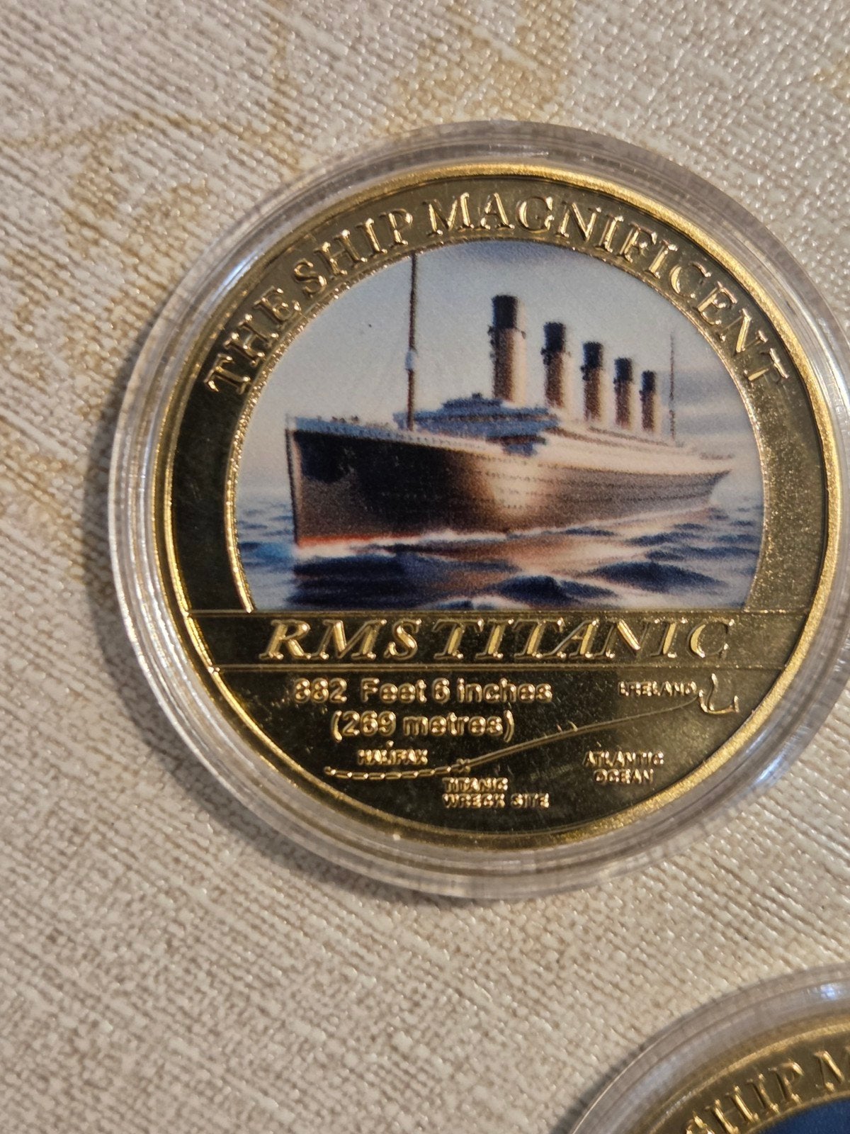 Set van 5 RMS Titanic Herdenkingsmunten, Ophalen of Verzenden