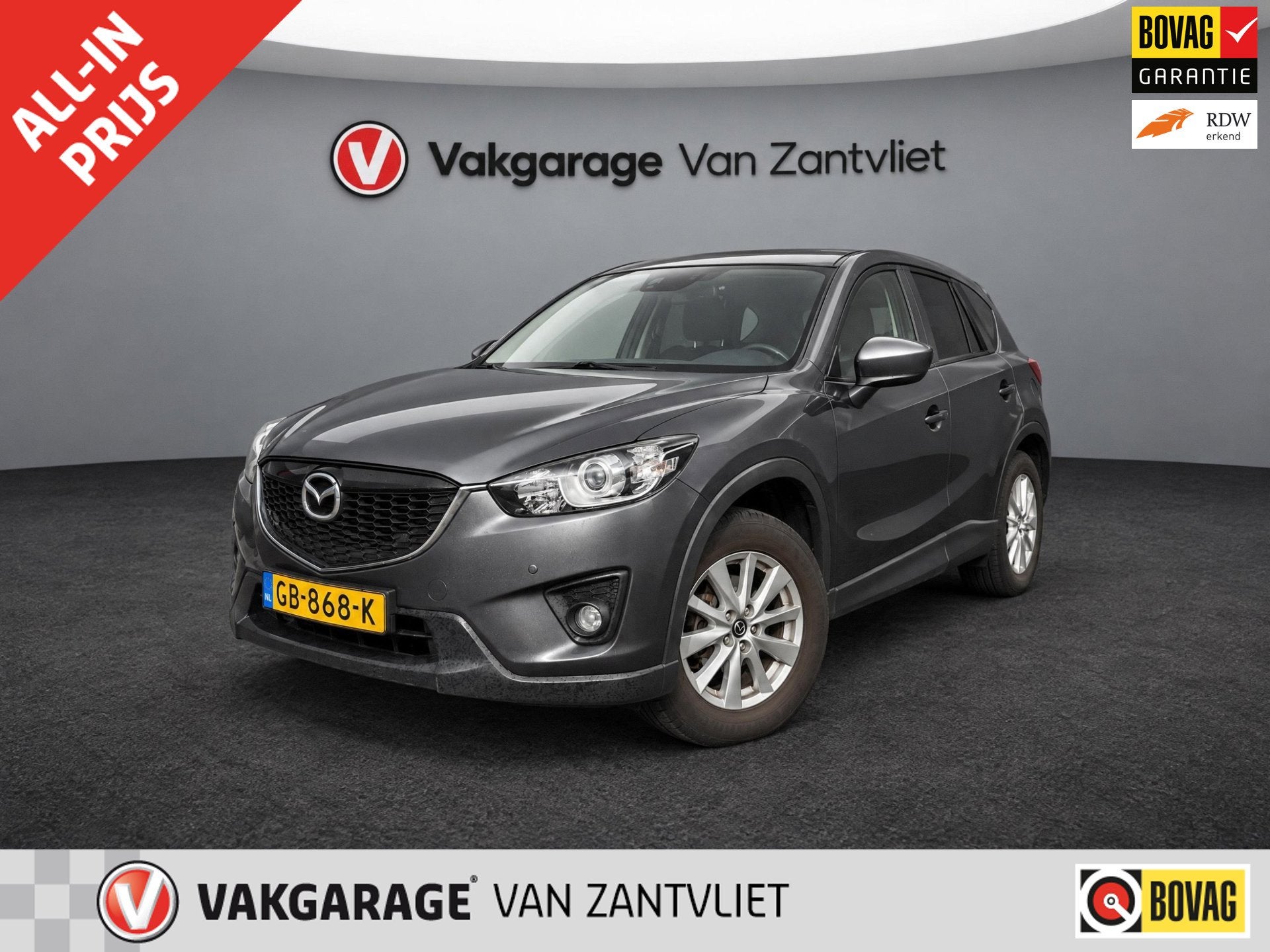 Mazda CX-5 2.0 Skylease+ 2WD (12 mnd BOVAG- garantie), Auto's, Stof, 4 cilinders, Xenon verlichting, Bedrijf