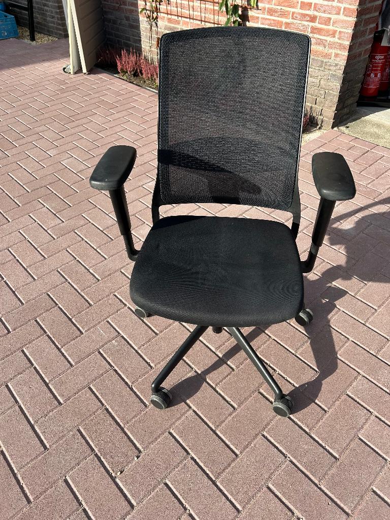 A-merk ergonomische bureaustoelen Haworth, Vitra, Ophalen, Gebruikt, Zwart, Bureaustoel