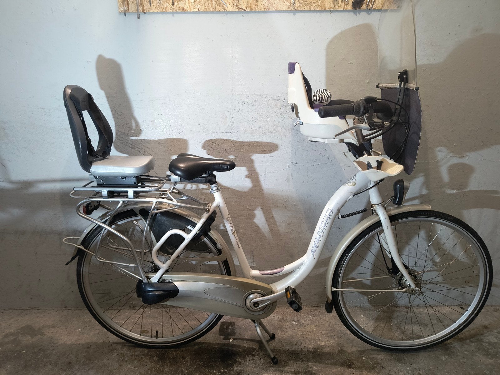 Moederfiets mamafiets lage instap damesfiets Avancer Malibu, 2 zitjes, Versnellingen, 56 cm of meer, Trommelrem