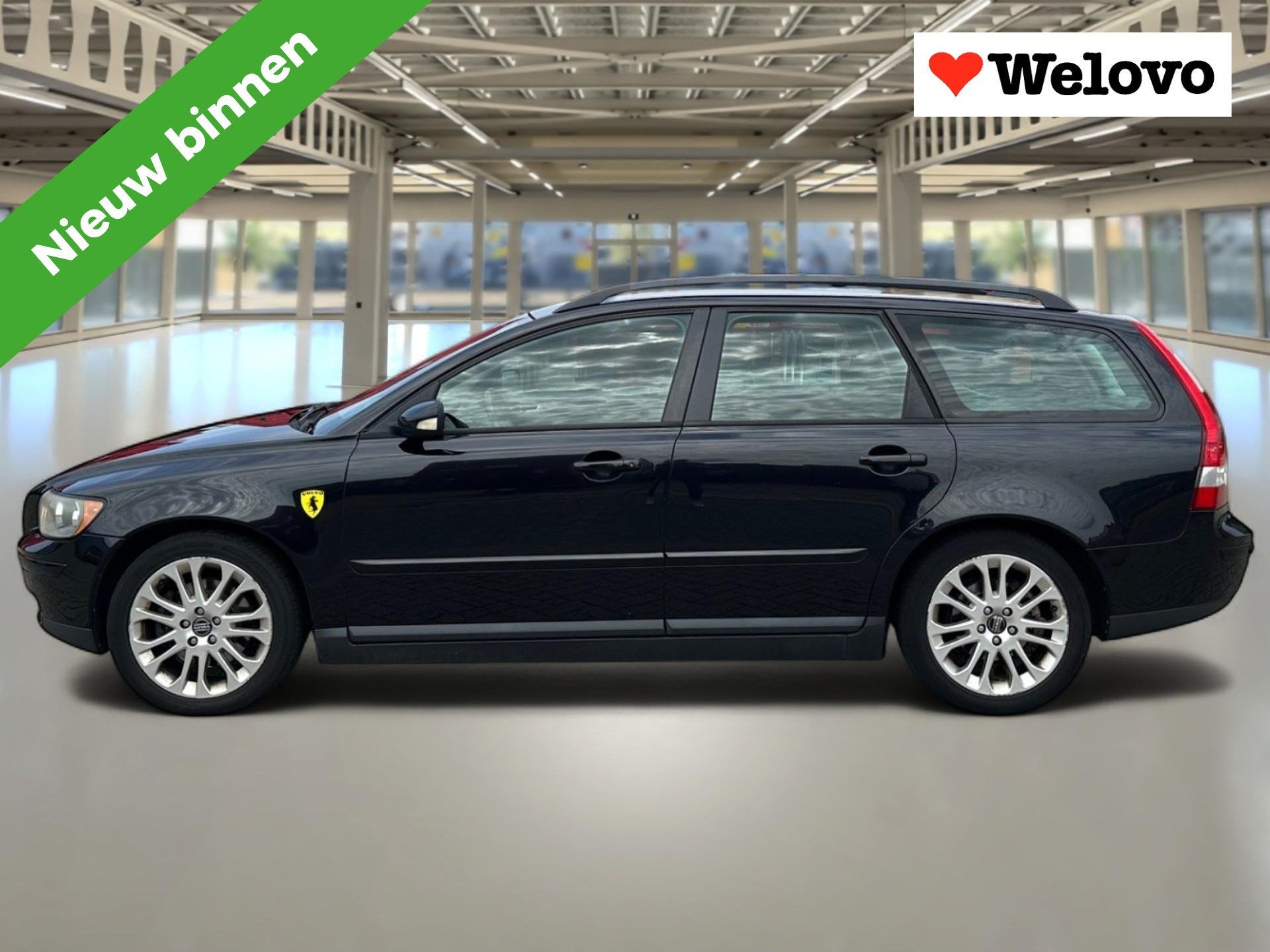 Volvo V50 2.4 Edition II Trekhaak, Fijne 5 cilinder, garanti, Auto's, Volvo, Stof, Gebruikt, Zwart, 700 kg