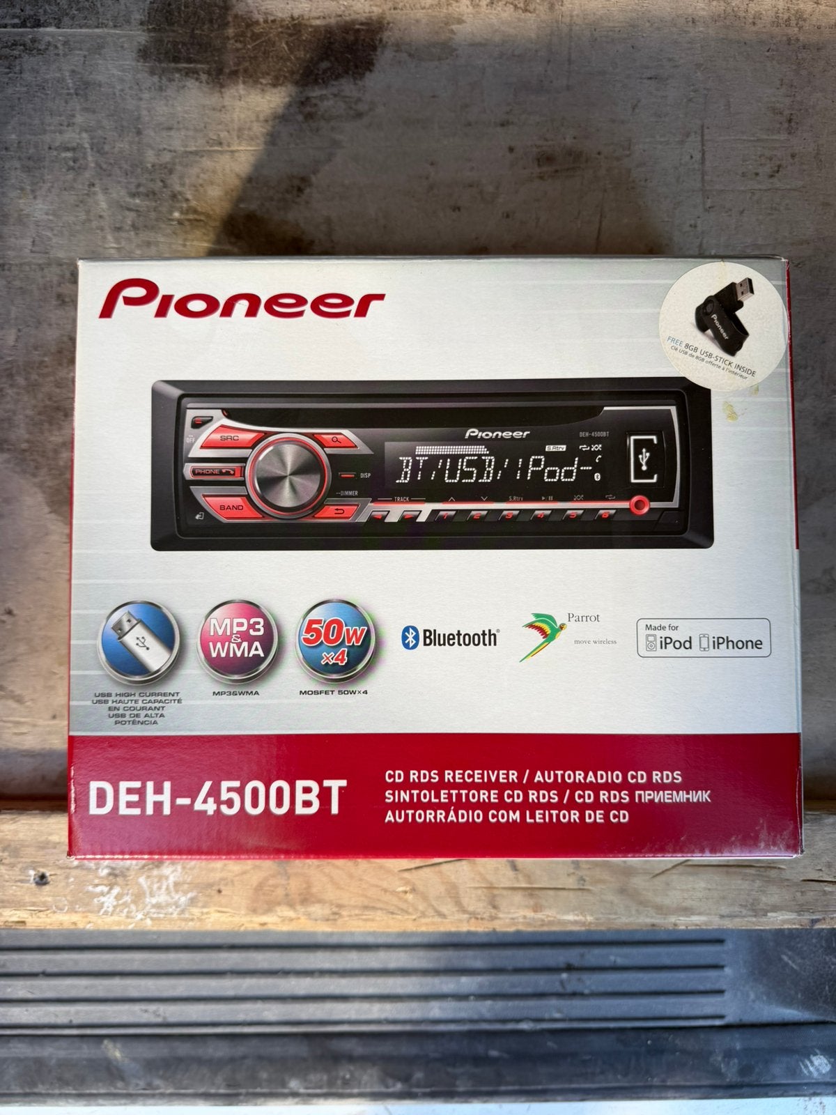 Pioneer DEH 4500BT, Ophalen of Verzenden, Nieuw