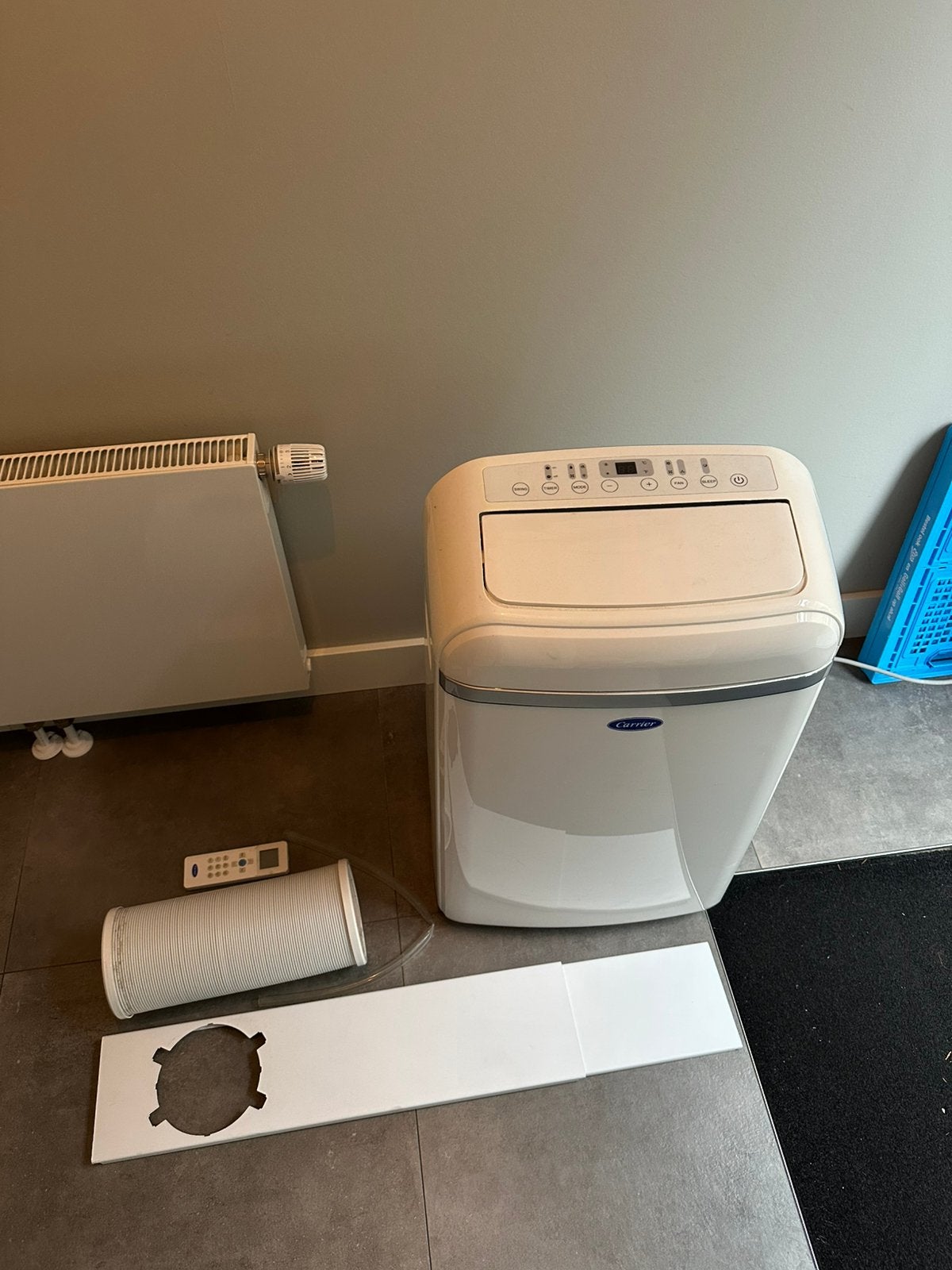 Carrier mobiele airco 3,5kw, Ophalen, Koelen en Ontvochtigen, Timer, 3 snelheden of meer