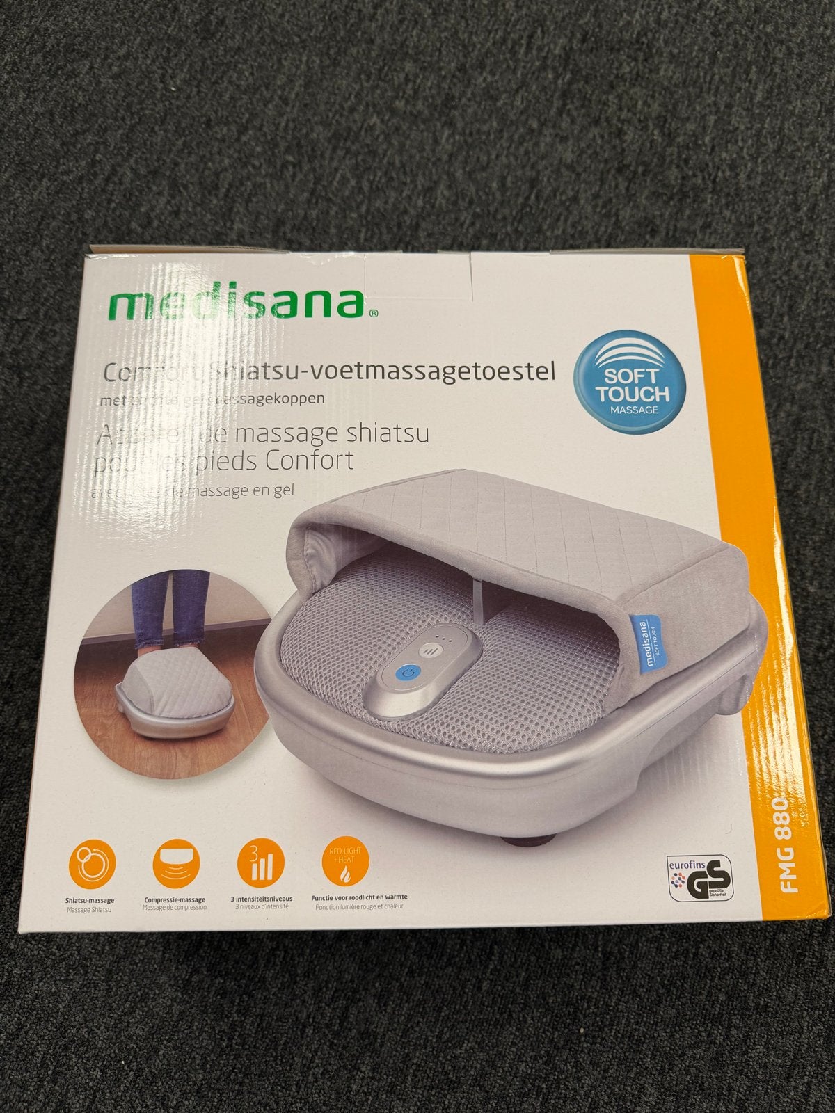 Medisana FMG 880 Comfort Shiatsu Voetmassageapparaat, Sport en Fitness, Ophalen of Verzenden, Nieuw, Apparaat
