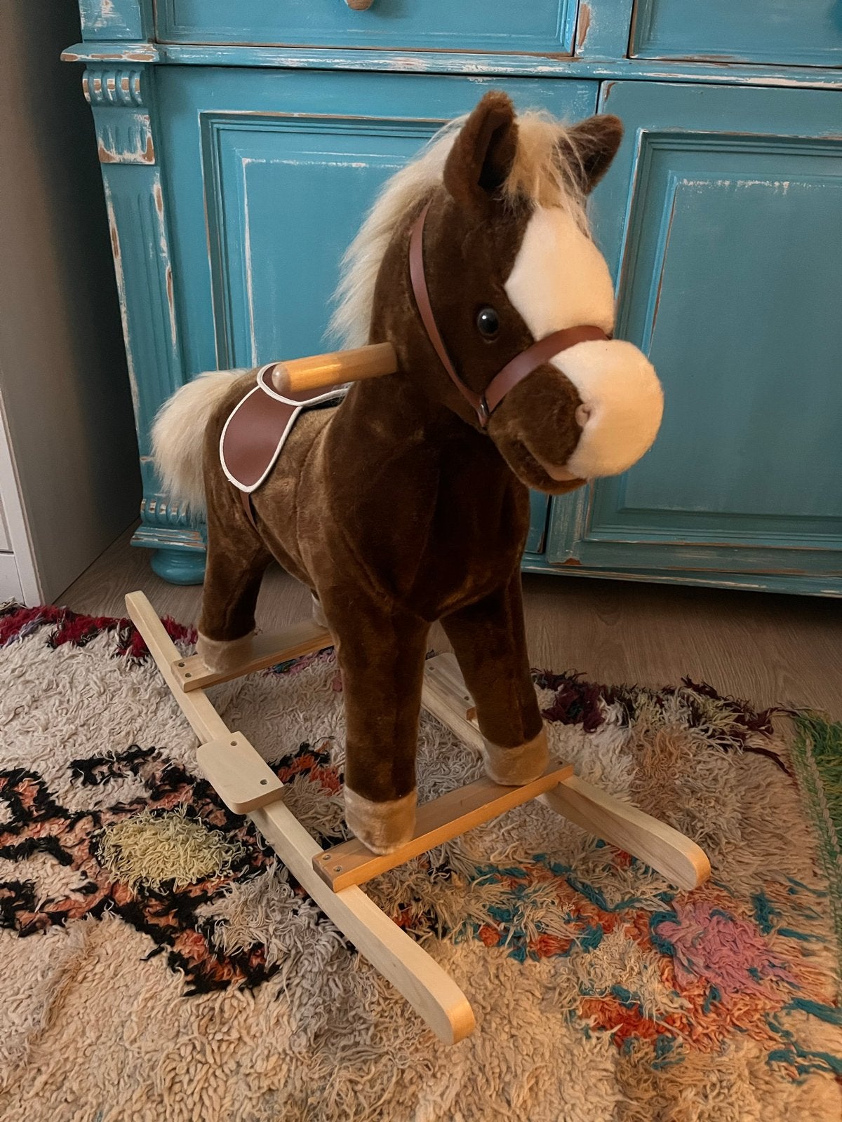 Hobbelpaard kinderkamer, Ophalen, Gebruikt
