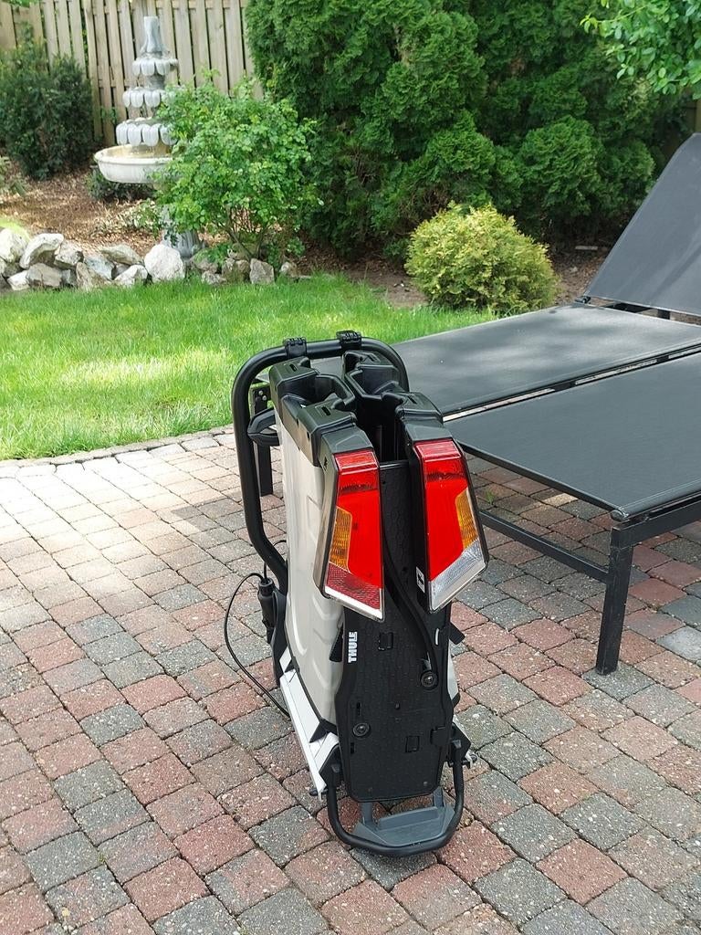 Thule Easyfold xt fix4bike een uur gebruikt., Auto diversen, Fietsendragers, Ophalen, Zo goed als nieuw, Trekhaakdrager